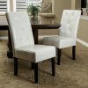 Ivory Leather Dining Chairs (Photo 21 of 25)