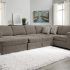 The 25 Best Collection of Hugo Chenille Upholstered Storage Sectional Futon Sofas