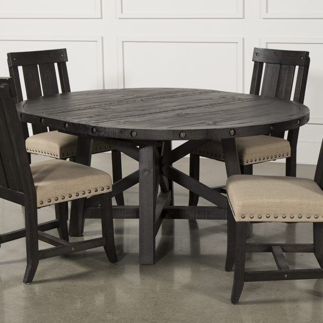 25 Best Collection of Jaxon Grey 5 Piece Round Extension Dining Sets with Wood Chairs