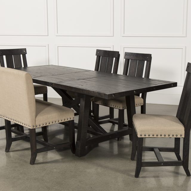 25 Ideas of Jaxon 7 Piece Rectangle Dining Sets with Wood Chairs