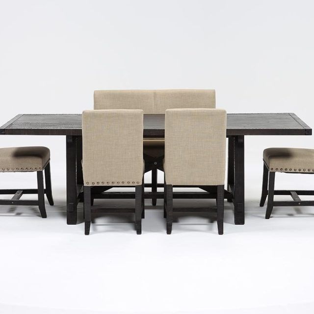 25 Best Collection of Jaxon 6 Piece Rectangle Dining Sets with Bench & Uph Chairs