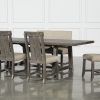Jaxon Grey 5 Piece Extension Counter Sets With Fabric Stools (Photo 4 of 25)