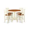 Jaxon Grey 5 Piece Round Extension Dining Sets With Wood Chairs (Photo 9 of 25)
