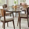 Jaxon Grey 5 Piece Round Extension Dining Sets With Wood Chairs (Photo 21 of 25)