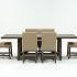 Jaxon Grey 6 Piece Rectangle Extension Dining Sets with Bench & Uph Chairs