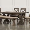 Jaxon Grey 6 Piece Rectangle Extension Dining Sets With Bench & Wood Chairs (Photo 18 of 25)