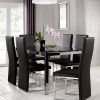 Black Glass Dining Tables 6 Chairs (Photo 2 of 25)