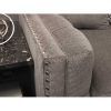 3Pc Polyfiber Sectional Sofas With Nail Head Trim Blue/Gray (Photo 17 of 25)