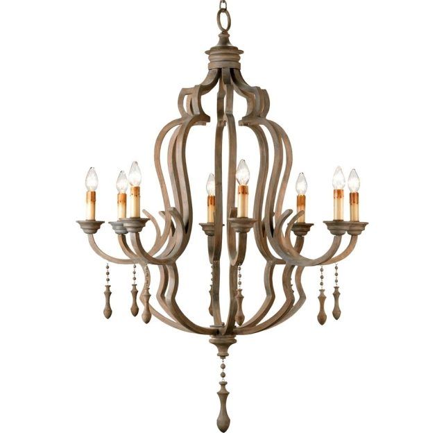 Top 15 of French Wooden Chandelier