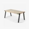 Acacia Dining Tables With Black X-Legs (Photo 19 of 25)