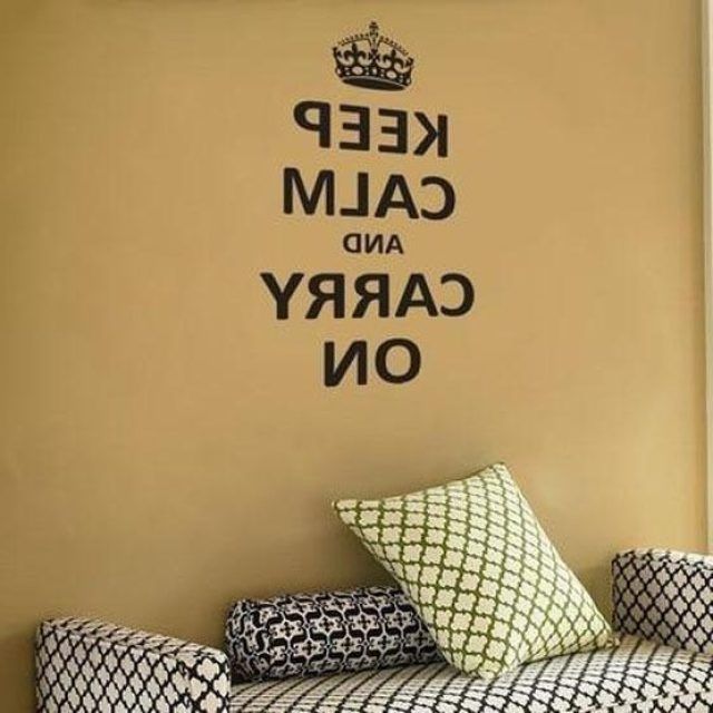 The 15 Best Collection of Keep Calm and Carry on Wall Art