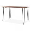 Dining Tables With Metal Legs Wood Top (Photo 10 of 25)