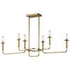 Natural Brass 19-Inch Eight-Light Chandeliers (Photo 7 of 15)