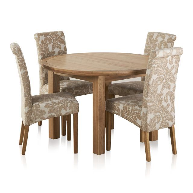 The 25 Best Collection of Round Oak Dining Tables and Chairs