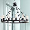 Rustic Black 28-Inch Four-Light Chandeliers (Photo 10 of 15)