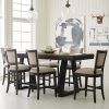 Laconia 7 Pieces Solid Wood Dining Sets (Set Of 7) (Photo 9 of 25)