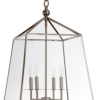 Lantern Chandeliers With Transparent Glass (Photo 15 of 15)