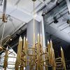 Large Brass Chandelier (Photo 4 of 15)