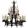 Wrought Iron Chandelier (Photo 9 of 15)