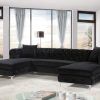 2Pc Connel Modern Chaise Sectional Sofas Black (Photo 9 of 25)