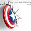 3D Wall Art Captain America Night Light (Photo 12 of 15)