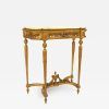 Antiqued Gold Leaf Console Tables (Photo 3 of 15)
