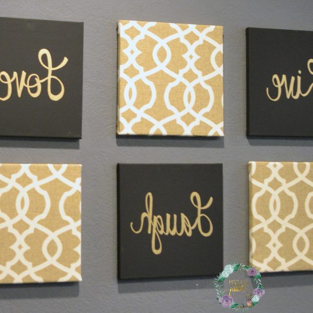 15 Inspirations Black and Gold Wall Art