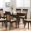 Cappuccino Finish Wood Classic Casual Dining Tables (Photo 7 of 25)