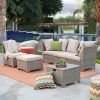Patio Sectional Conversation Sets (Photo 9 of 15)