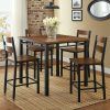 Denzel 5 Piece Counter Height Breakfast Nook Dining Sets (Photo 5 of 25)