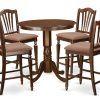 Jaxon 5 Piece Extension Counter Sets With Wood Stools (Photo 6 of 25)