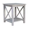 Gray Wood Veneer Console Tables (Photo 8 of 15)