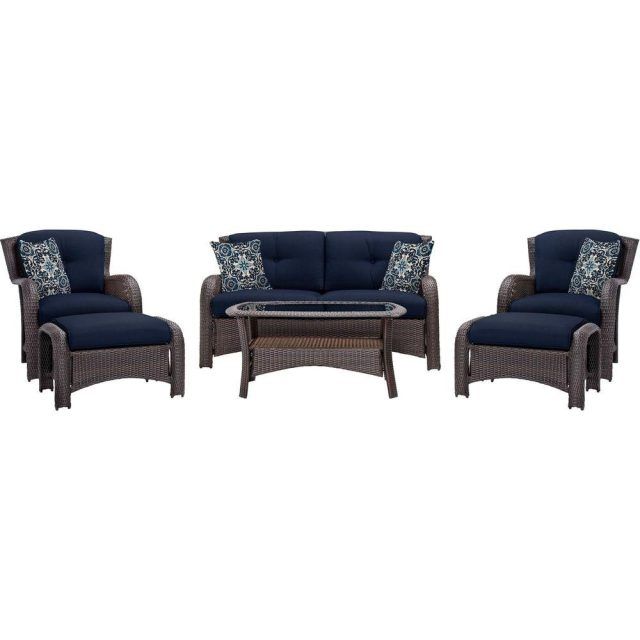 The Best Patio Conversation Sets with Blue Cushions