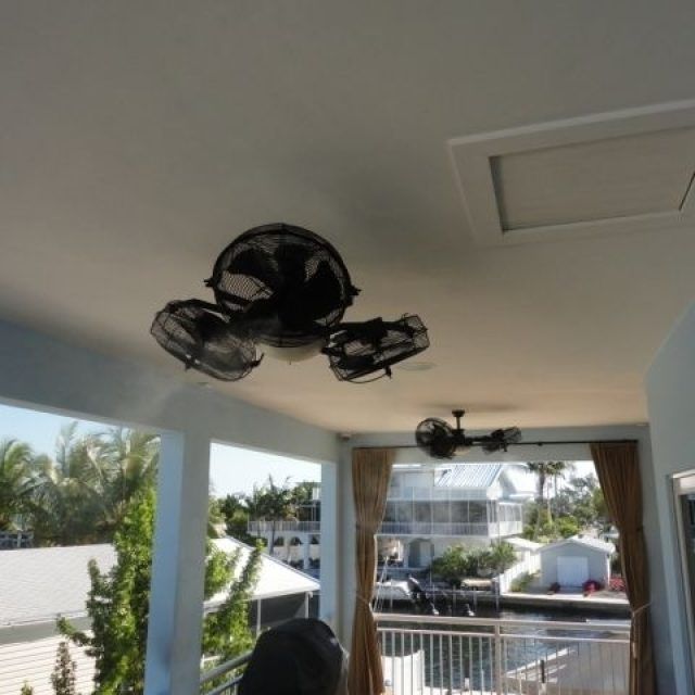 15 Collection of Outdoor Ceiling Fans with Misters