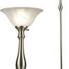 Glass Satin Nickel Standing Lamps (Photo 1 of 15)