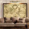 Old World Map Wall Art (Photo 3 of 15)