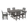 Laurent 7 Piece Rectangle Dining Sets With Wood Chairs (Photo 19 of 25)
