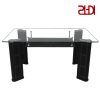 Rectangular Glass Top Dining Tables (Photo 14 of 25)