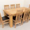Oak Dining Tables And Leather Chairs (Photo 18 of 25)
