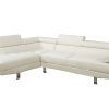 White Leather Sectionals With Chaise (Photo 6 of 15)