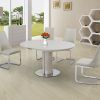 White Round Extendable Dining Tables (Photo 2 of 25)