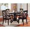 Laurent 5 Piece Round Dining Sets With Wood Chairs (Photo 8 of 25)