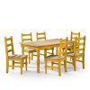 Laurent 7 Piece Rectangle Dining Sets With Wood Chairs (Photo 20 of 25)