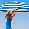 Leasure Fiberglass Portable Beach Umbrellas (Photo 9 of 25)
