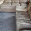 Celine Sectional Futon Sofas With Storage Camel Faux Leather (Photo 21 of 25)