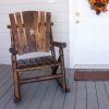 Char Log Patio Rocking Chairs With Star (Photo 14 of 15)