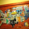 License Plate Map Wall Art (Photo 4 of 15)