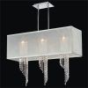 White Contemporary Chandelier (Photo 13 of 15)