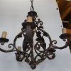Vintage Wrought Iron Chandelier (Photo 1 of 15)