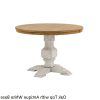 Solid Wood Circular Dining Tables White (Photo 19 of 25)